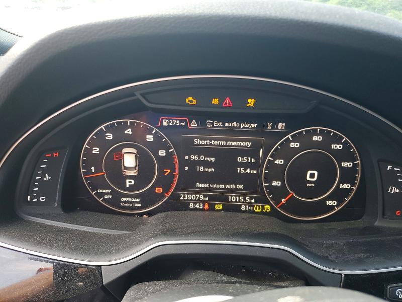 2018 Audi Q7 VIN WA1LAAF7XJD000449 COPART salvage auction — MINOR DENT/SCRATCHES, Ri - Certificate Of Title, sold $4,550 on 2026-07-30 (photo 9)