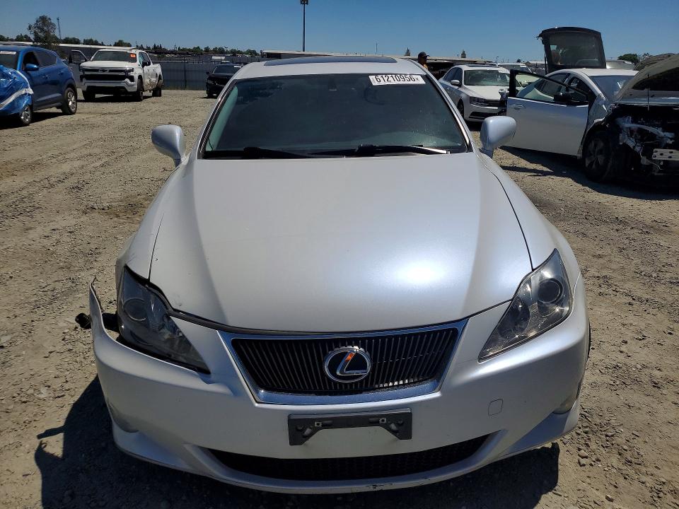 2007 Lexus Is 250 VIN JTHCK262975008203 COPART salvage auction — FRONT END, Ca - Salvage Certificate, sold $825 on 2026-07-23 (photo 5)