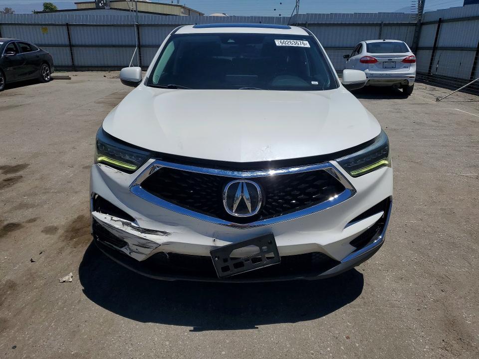 2019 Acura Rdx VIN 5J8TC1H31KL023024 COPART salvage auction — REAR END, Ca - Salvage Certificate, sold $4,650 on 2026-07-17 (photo 5)