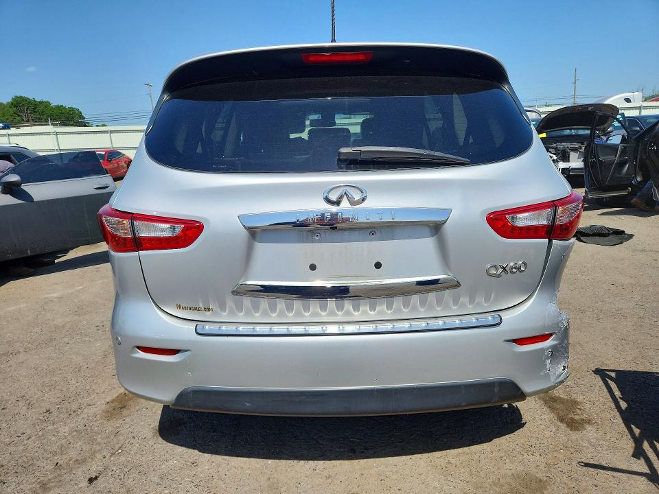 2014 Infiniti Qx60 VIN 5N1AL0MM4EC510023 COPART salvage auction — REAR END, PA - CERTIFICATE OF SALVAGE, sold $1,350 on 2026-08-01 (photo 6)