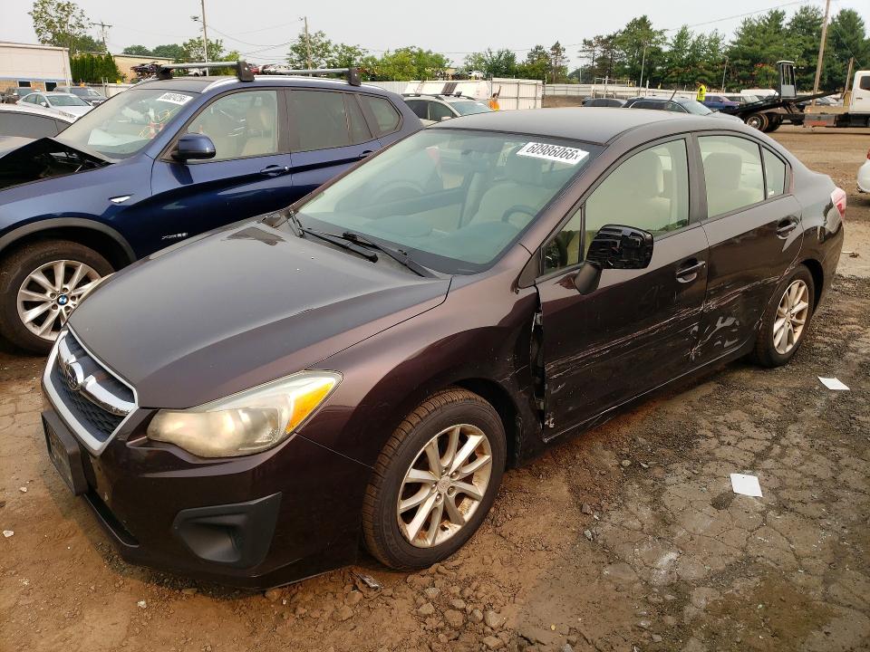 2013 Subaru Impreza VIN JF1GJAC60DH021560 COPART salvage auction — SIDE, CT - CERT OF TITLE-SALVAGE, sold $450 on 2026-07-28 (photo 1)