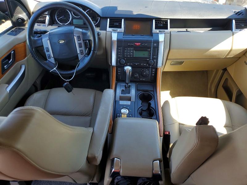 2009 Land rover Range rover sport VIN SALSK25429A197621 COPART salvage auction — ROOF, Ca - Salvage Certificate, sold $1,200 on 2026-07-27 (photo 8)