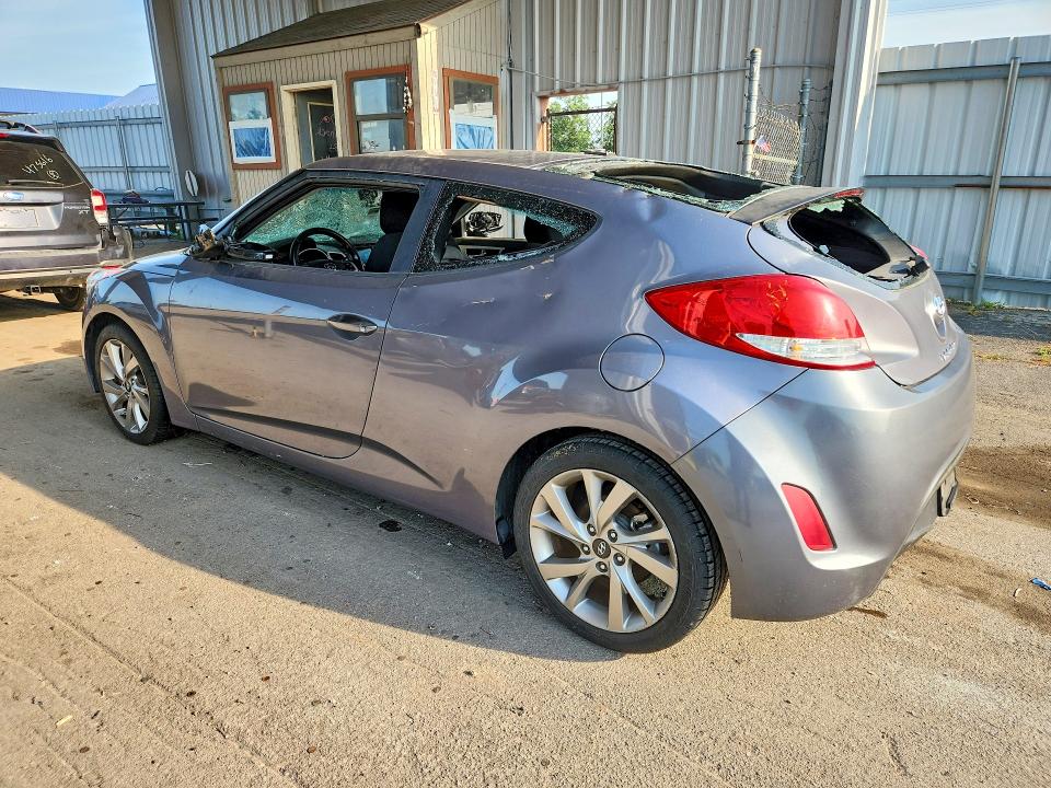 2017 Hyundai Veloster VIN KMHTC6AD5HU309567 COPART salvage auction — VANDALISM, Oh - Certificate Of Title, sold $325 on 2026-07-27 (photo 2)