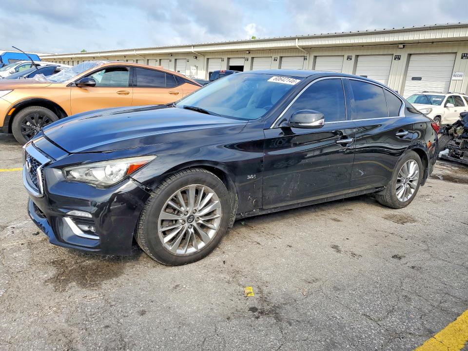 2018 Infiniti Q50 VIN JN1EV7AR3JM439316 COPART salvage auction — FRONT END, KY - CERT OF TITLE-REBUILT VEHICLE, sold $2,100 on 2026-07-13 (photo 1)