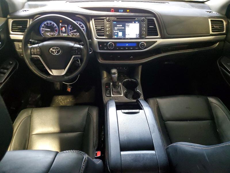 2017 Toyota Highlander VIN 5TDJZRFH7HS429625 COPART salvage auction — FRONT END, Pa - Certificate Of Salvage, sold $7,500 on 2026-07-29 (photo 8)