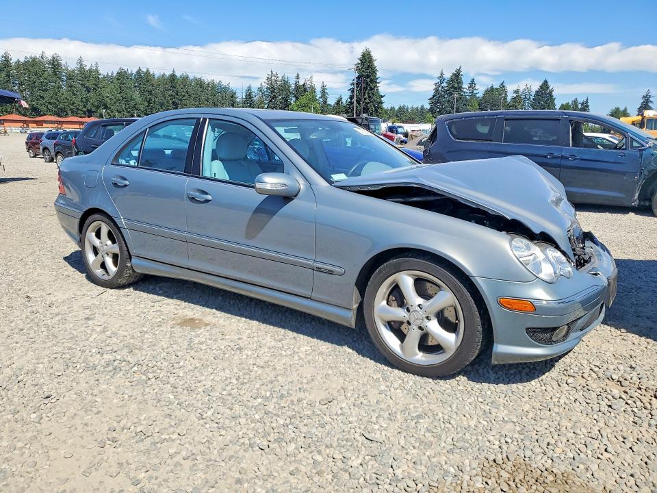 2005 Mercedes-benz C class VIN WDBRF40J75F706553 COPART salvage auction — FRONT END, WA - BILL OF SALE, sold $2,500 on 2026-07-14 (photo 4)