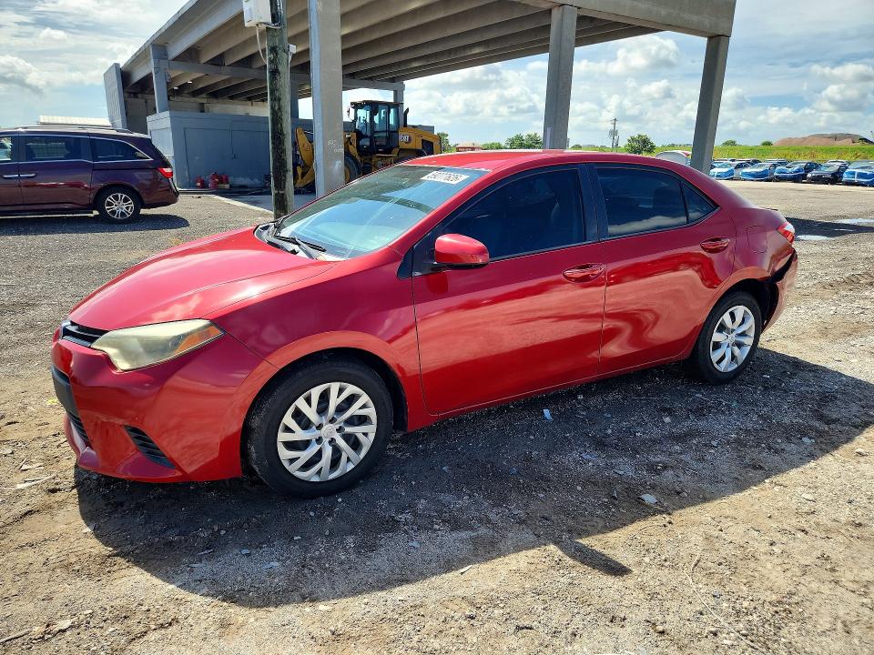2014 Toyota VIN 5YFBURHE7EP085370 COPART salvage auction — REAR END, Fl - Cert Of Title Slvg Rebuildable, sold $15 on 2026-07-21 (photo 1)