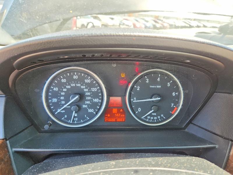 2008 BMW 5 series VIN WBANU53598C112690 COPART salvage auction — FRONT END, Ca - Dis/Dlr/Exp App For Dup Clean, sold $100 on 2026-07-28 (photo 9)