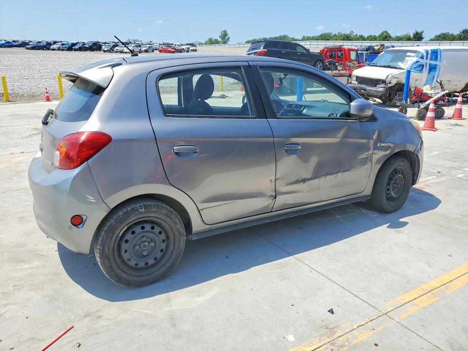 2015 Mitsubishi Mirage VIN ML32A3HJ9FH055256 COPART salvage auction — FRONT END, In - Certificate Of Title, sold $350 on 2026-07-09 (photo 3)