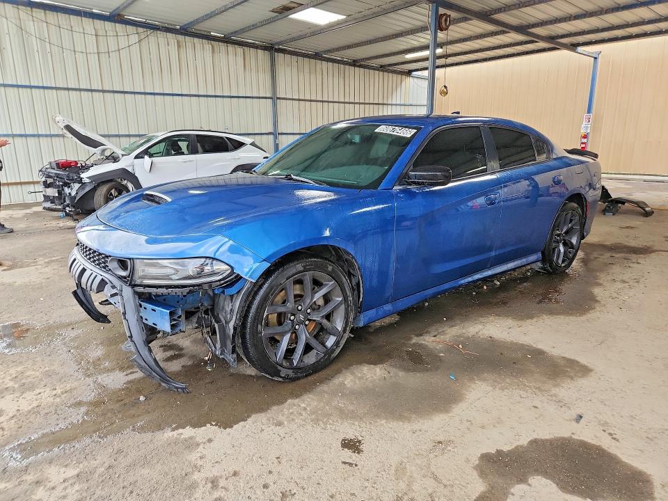 2021 Dodge Charger VIN 2C3CDXCT7MH556974 COPART salvage auction — FRONT END, TX - CERT OF TITLE-REBUILT SALVAGE, sold $5,700 on 2026-07-28 (photo 1)