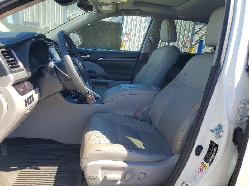 2017 Toyota Highlander VIN 5TDDGRFH2HS023366 COPART salvage auction — FRONT END, CA - SALVAGE CERTIFICATE, sold $5,200 on 2026-07-31 (photo 7)