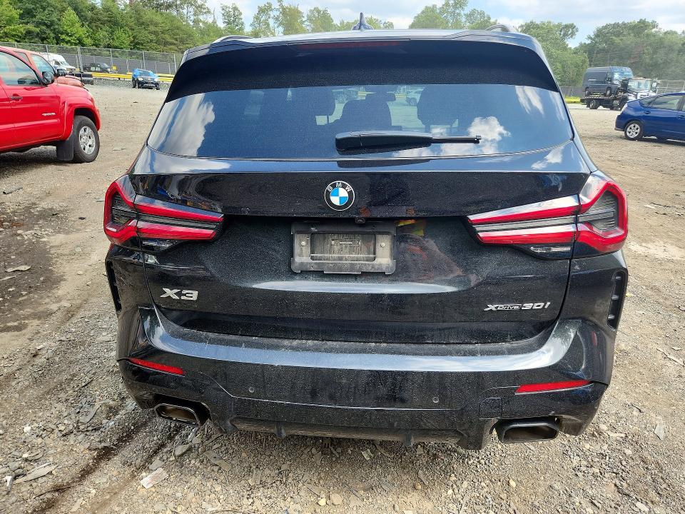 2024 BMW X3 VIN 5UX53DP05R9T66036 COPART salvage auction — UNDERCARRIAGE, Md - Cert Of Salvage > 75% Damage, sold $20,300 on 2026-09-04 (photo 6)