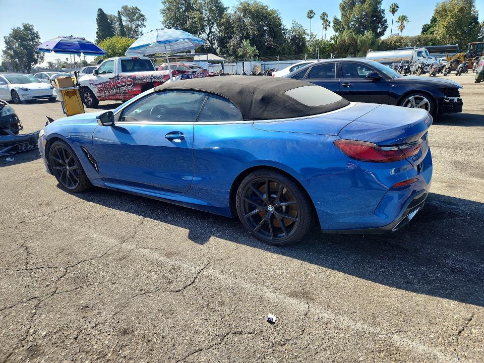 2019 BMW M8 VIN WBAFY4C57KBX39274 COPART salvage auction — UNDERCARRIAGE, Tx - Dis/Dlr/Exp Only Clean Title (P), sold $18,800 on 2026-07-31 (photo 2)