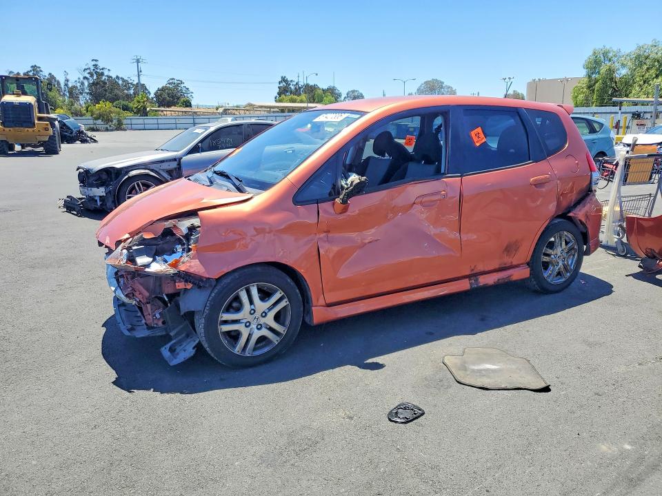 2008 Honda Fit VIN JHMGD38688S051144 COPART salvage auction — FRONT END, CA - SALVAGE CERTIFICATE, sold $175 on 2026-07-27 (photo 1)