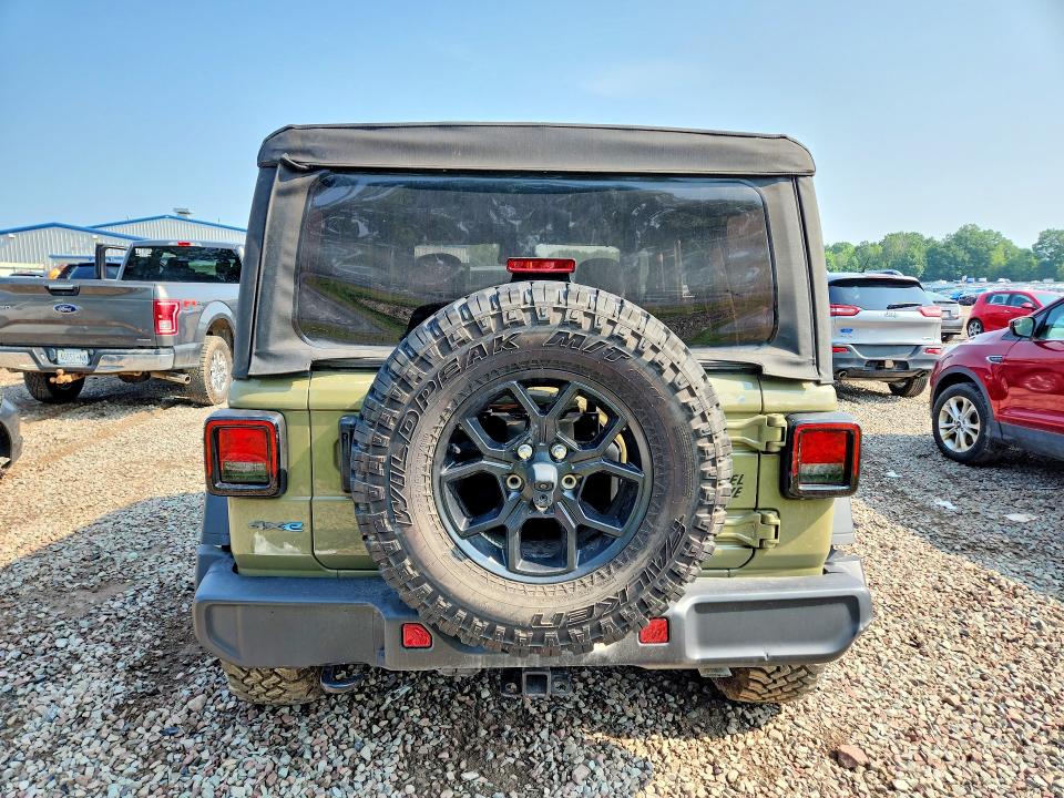 2025 Jeep Wrangler / VIN 1C4RJXN66SW536736 COPART salvage auction — WATER/FLOOD, Fl - Cert Of Title-Slvg Rebld Flood, sold $8,900 on 2026-07-29 (photo 6)