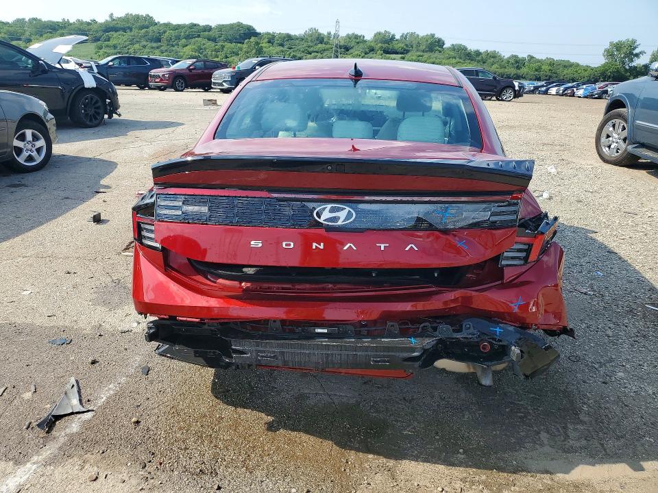 2025 Hyundai Sonata VIN KMHL64JA3SA463138 COPART salvage auction — REAR END, OH - CERTIFICATE OF TITLE (P), sold $8,500 on 2026-07-27 (photo 6)