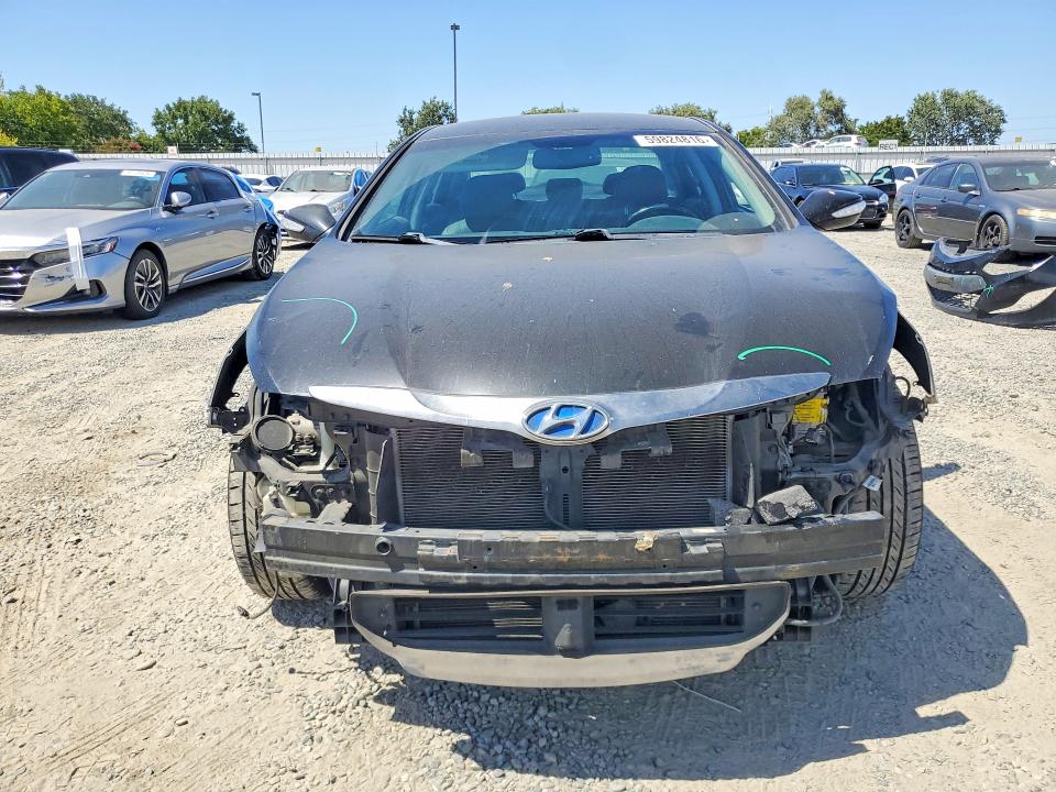 2013 Hyundai Sonata VIN KMHEC4A44DA100989 COPART salvage auction — FRONT END, Ca - Salvage Certificate, sold $300 on 2026-07-09 (photo 5)