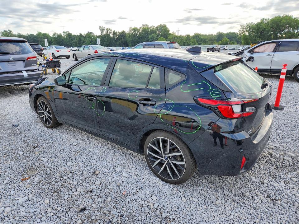 2024 Subaru Impreza VIN JF1GUAFC1R8869141 COPART salvage auction — HAIL, Oh - Cert Of Title-Salvage, sold $12,200 on 2026-08-21 (photo 2)