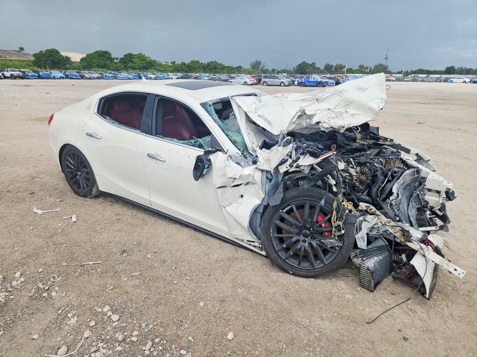 2017 Maserati Ghibli VIN ZAM57RTL1H1224147 COPART salvage auction — FRONT END, Fl - Cert Of Title Slvg Rebuildable, sold $2,900 on 2026-07-27 (photo 4)