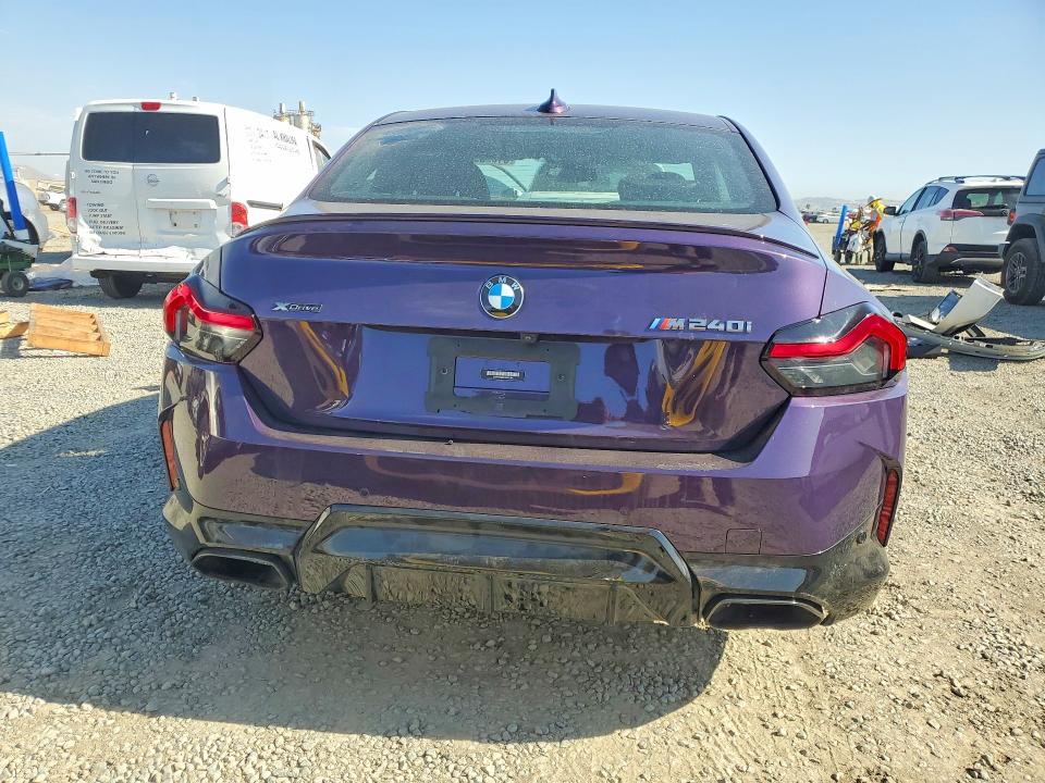 2022 BMW M2 VIN 3MW53CM02N8C61584 COPART salvage auction — MINOR DENT/SCRATCHES, Ca - Salvage Certificate, sold $25,000 on 2026-08-21 (photo 6)