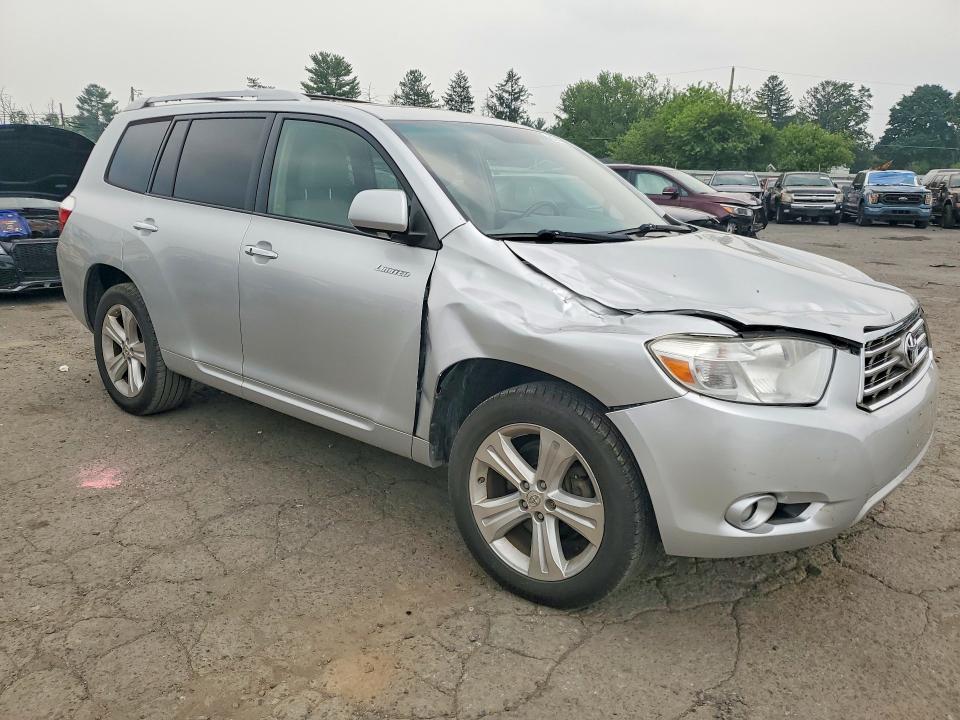 2008 Toyota Highlander VIN JTEDS42A782017978 COPART salvage auction — ROOF, Pa - Certificate Of Salvage, sold $950 on 2026-07-21 (photo 4)