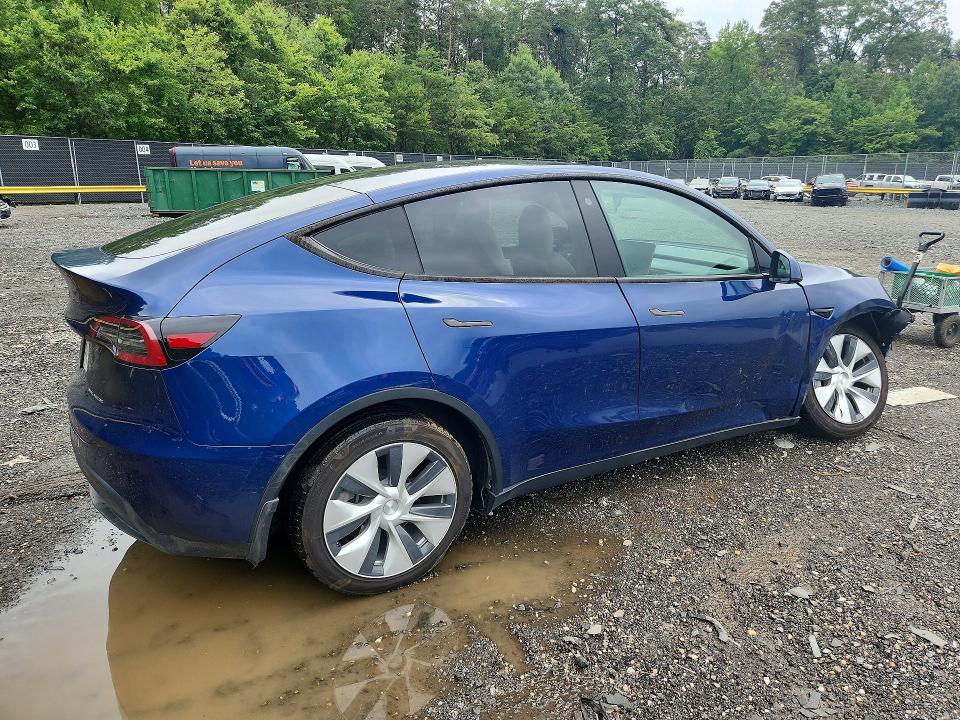 2021 Tesla Model y VIN 5YJYGDEE3MF303680 COPART salvage auction — FRONT END, MD - CERT OF SALVAGE > 75% DAMAGE, sold $225 on 2026-07-21 (photo 3)