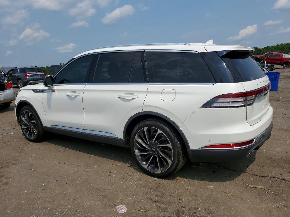 2020 Lincoln Aviator VIN 5LM5J7XC1LGL01666 COPART salvage auction — FRONT END, Va - Cert Of Title - Salvage, sold $9,100 on 2026-09-09 (photo 2)