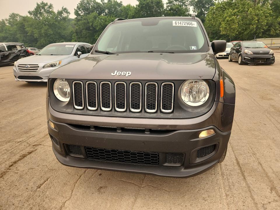 2017 Jeep Renegade VIN ZACCJBAB6HPG55839 COPART salvage auction — REAR END, Pa - Certificate Of Salvage, sold $2,800 on 2026-07-30 (photo 5)