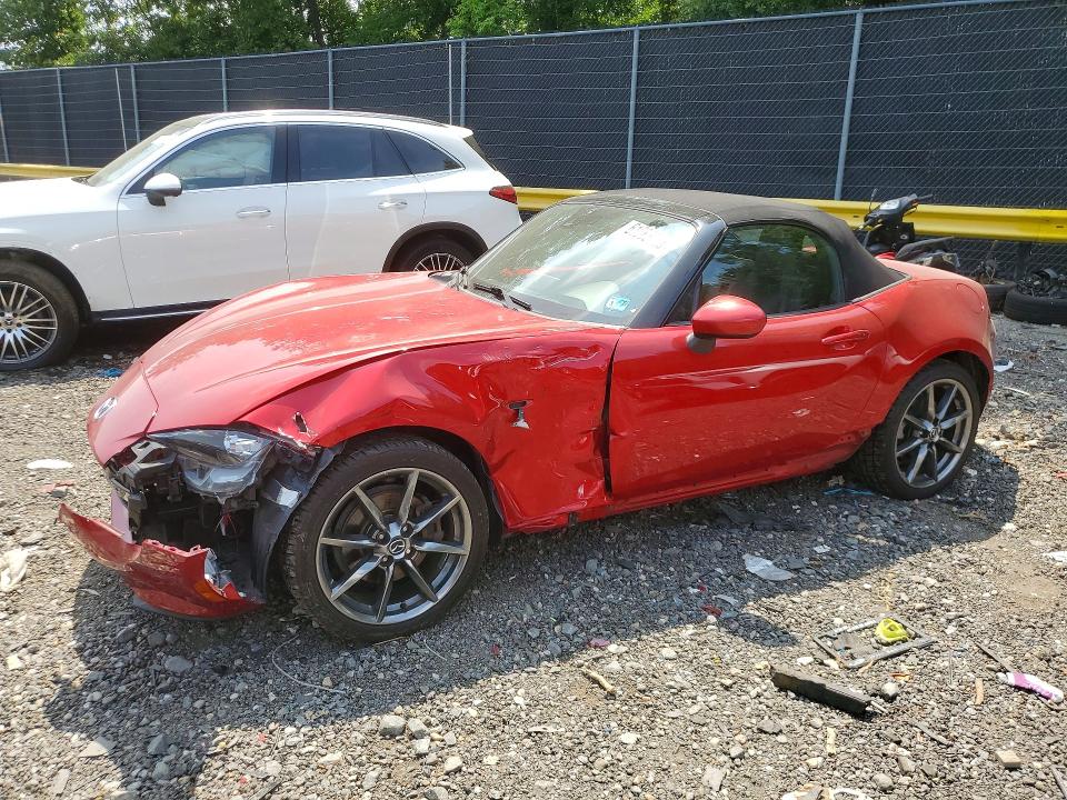 2016 Mazda Mx-5 VIN JM1NDAD7XG0112385 COPART salvage auction — FRONT END, Md - Cert Of Salvage > 75% Damage, sold $3,000 on 2026-07-24 (photo 1)