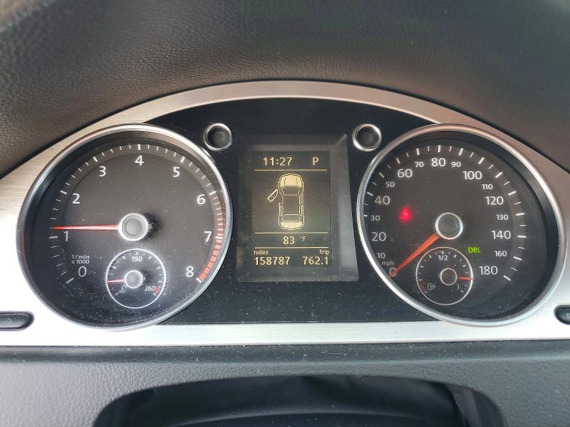 2009 Volkswagen Cc VIN WVWHL73C09E529280 COPART salvage auction — REAR END, Fl - Cert Of Title Slvg Rebuildable, sold $375 on 2026-08-10 (photo 9)