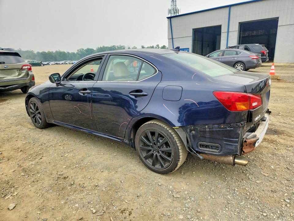 2007 Lexus Is 250 VIN JTHCK262375014160 COPART salvage auction — FRONT END, Nj - Cert Of Title-Salvage, sold $275 on 2026-07-22 (photo 2)
