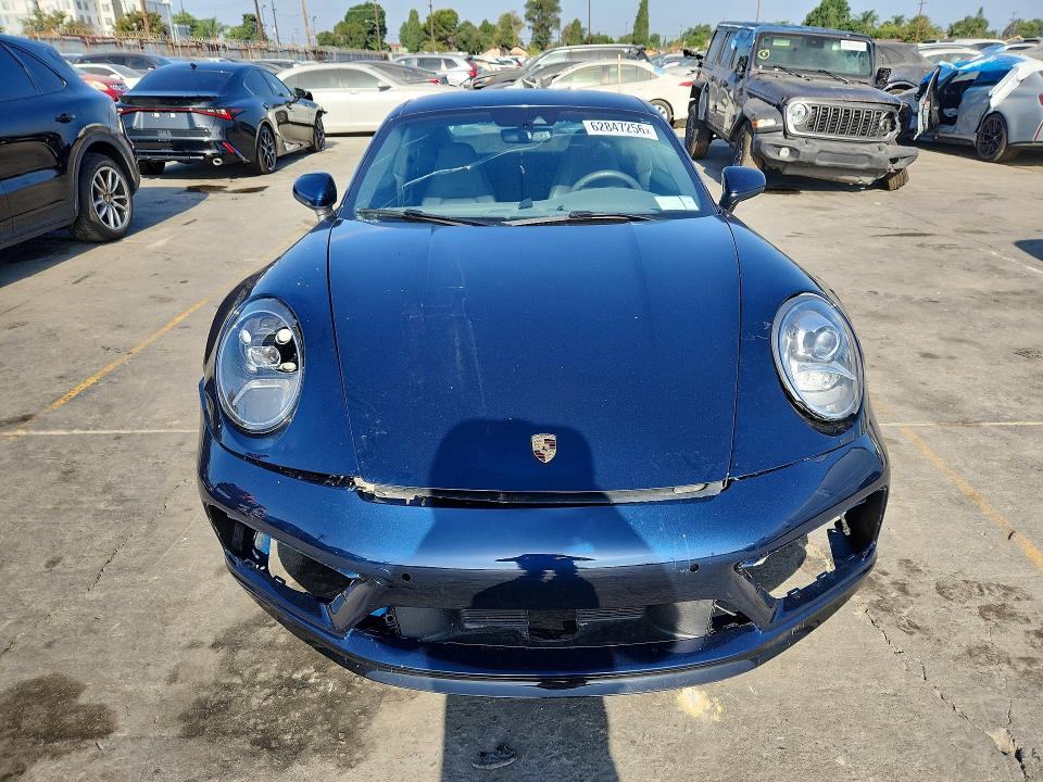 2020 Porsche 911 VIN WP0AB2A9XLS227616 COPART salvage auction — FRONT END, Ny - Mv-907A Salvage Certificate, sold $45,500 on 2026-08-03 (photo 5)