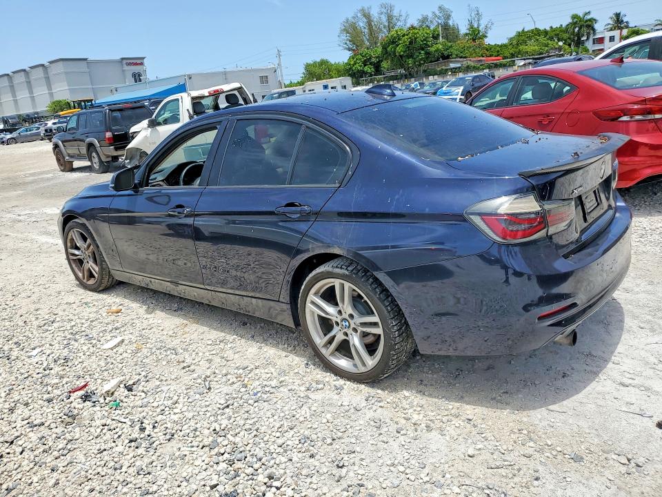 2016 BMW 3er VIN WBA8E5G59GNU19221 COPART salvage auction — FRONT END, Fl - Cert Of Title-Rebuilt (P), sold $1,250 on 2026-08-04 (photo 2)