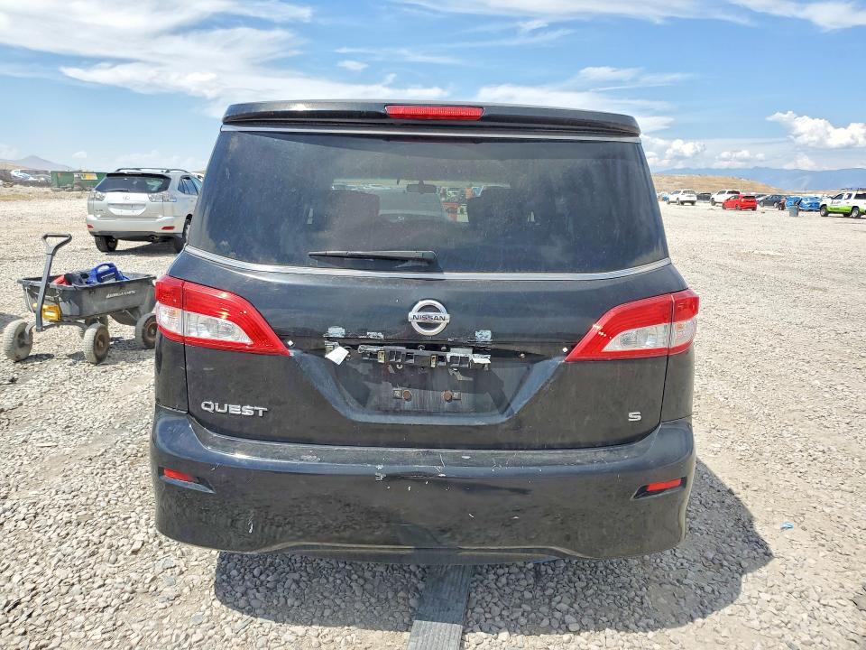 2012 Nissan Quest VIN JN8AE2KP1C9034660 COPART salvage auction — REAR END, Ut - Certificate Of Title, sold $150 on 2026-07-28 (photo 6)