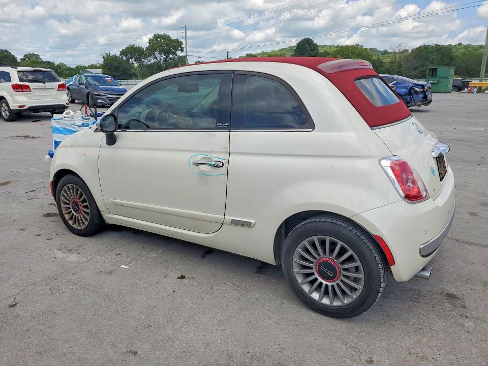 2012 Fiat 500 VIN 3C3CFFER4CT202020 COPART salvage auction — MINOR DENT/SCRATCHES, Tn - Salvage Certificate, sold $150 on 2026-08-03 (photo 2)