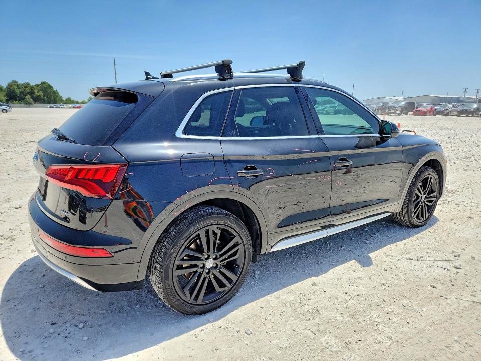 2019 Audi Q5 VIN WA1BNAFY0K2038391 COPART salvage auction — FRONT END, Tx - Salvage Vehicle Title, sold $7,800 on 2026-08-27 (photo 3)