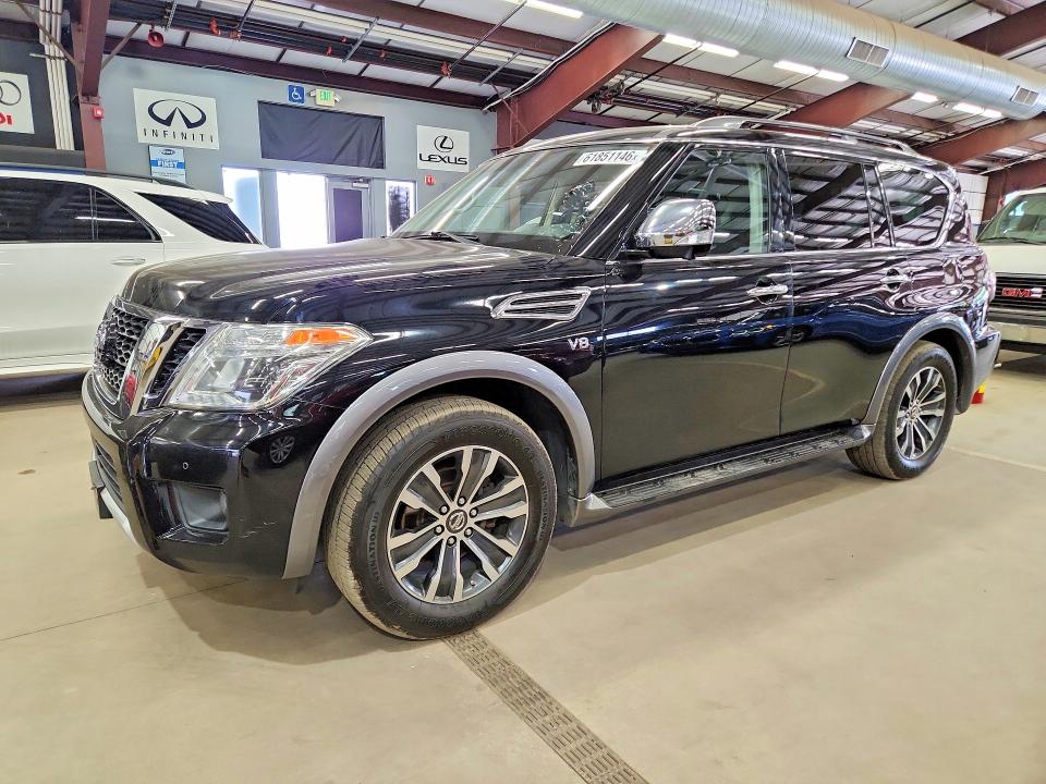 2018 Nissan Armada VIN JN8AY2NCXJX500787 COPART salvage auction — MINOR DENT/SCRATCHES, NY - CERTIFICATE OF TITLE (P), sold $7,900 on 2026-07-23 (photo 1)