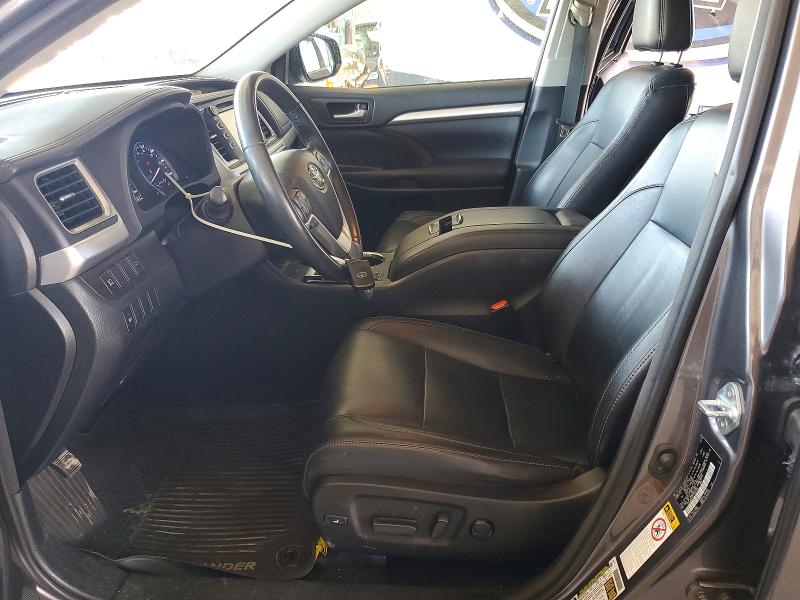 2018 Toyota Highlander VIN 5TDJGRFH7JS050765 COPART salvage auction — FRONT END, Ca - Dis/Dlr/Exp Only Clean Title, sold $5,700 on 2026-07-21 (photo 7)