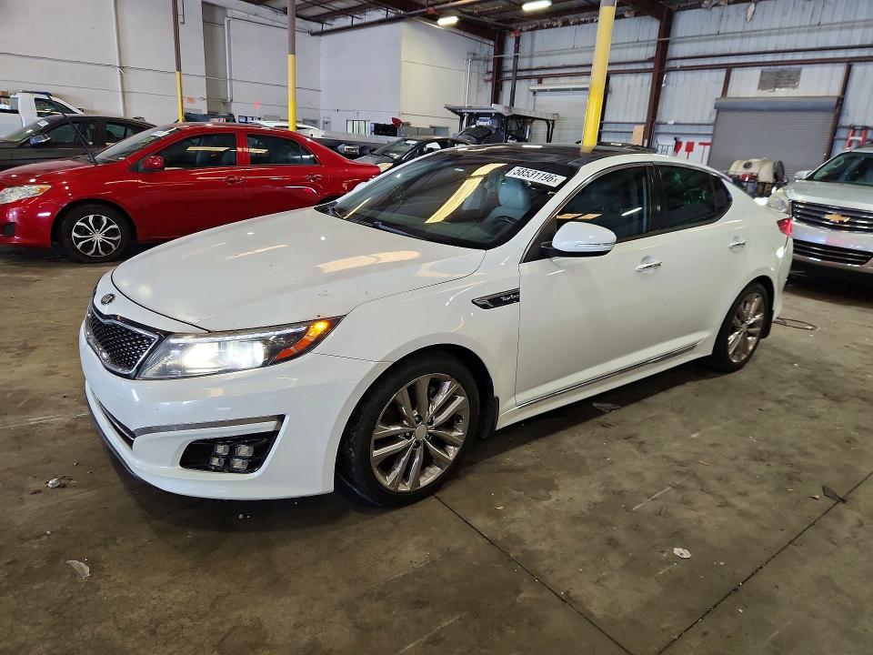 2015 Kia VIN 5XXGR4A60FG484032 COPART salvage auction — REAR END, Fl - Cert Of Title Slvg Rebuildable, sold $1,050 on 2026-07-15 (photo 1)