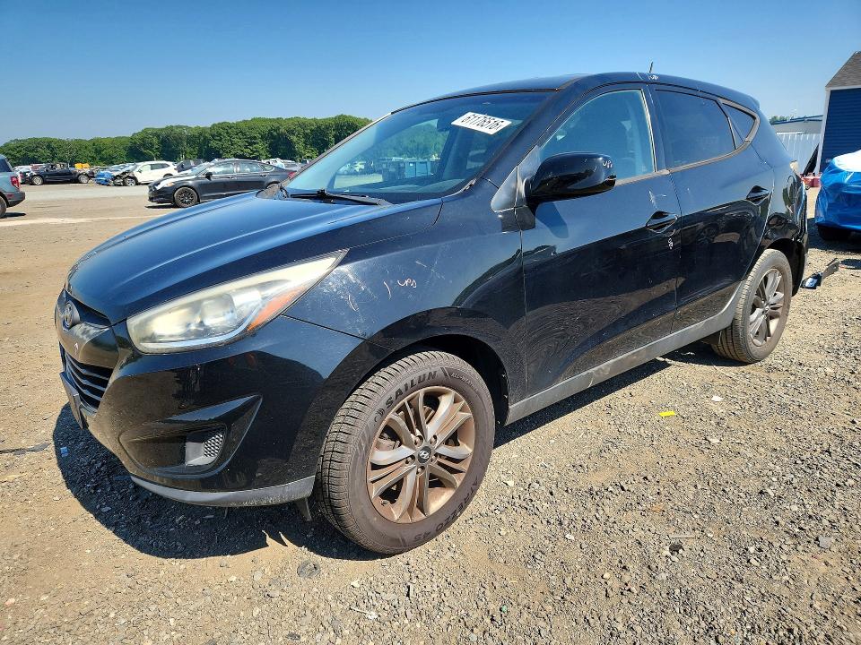 2015 Hyundai Tucson VIN KM8JTCAF2FU078602 COPART salvage auction — REAR END, Ma - Cert Of Title-Reconstrctd Coll, sold $1,450 on 2026-07-22 (photo 1)