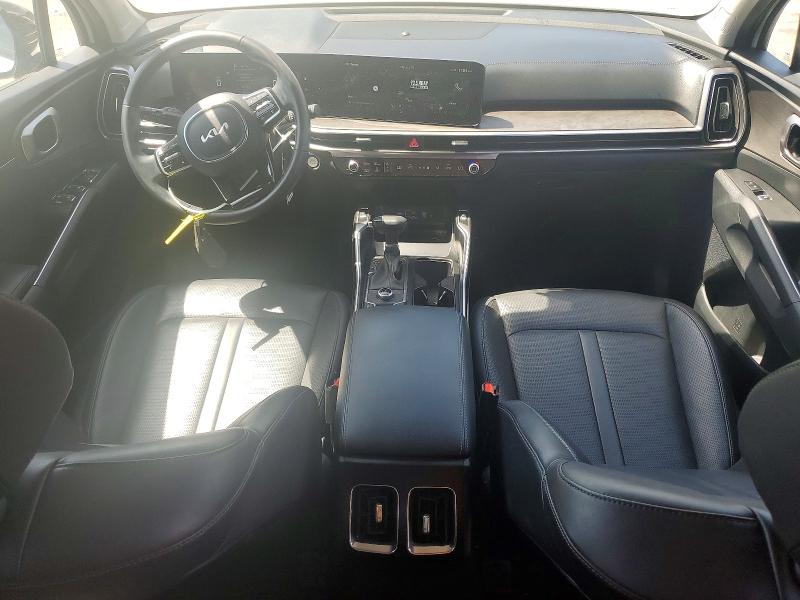 2025 Kia Sorento VIN 5XYRHDJFXSG324340 COPART salvage auction — FRONT END, CA - SALVAGE CERTIFICATE, sold $16,900 on 2026-08-26 (photo 8)