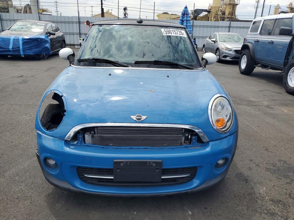 2014 Mini Cooper VIN WMWZN3C53ET570000 COPART salvage auction — FRONT END, Ca - Salvage Certificate, sold $725 on 2026-07-20 (photo 5)