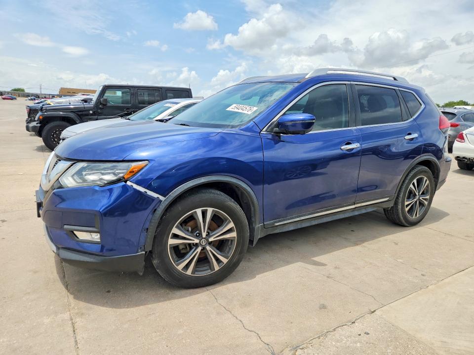 2017 Nissan Rogue VIN JN8AT2MT5HW140697 COPART salvage auction — FRONT END, TX - CERTIFICATE OF TITLE (P), sold $1,750 on 2026-07-29 (photo 1)