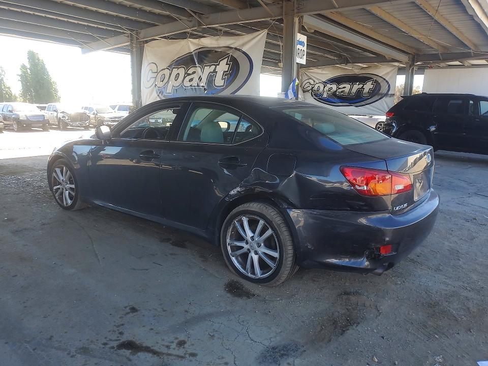 2006 Lexus Is VIN JTHBK262865017582 COPART salvage auction — REAR END, Ca - Salvage Certificate, sold $2,400 on 2026-07-30 (photo 2)
