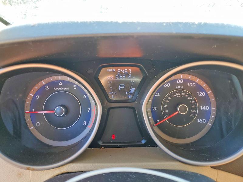 2013 Hyundai Elantra VIN KMHDH4AE5DU837039 COPART salvage auction — FRONT END, Ma - Cert Of Title-Reconstrctd Coll, sold $625 on 2026-07-22 (photo 9)