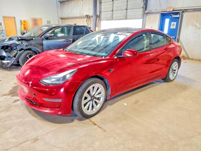 2022 Tesla Model 3 VIN 5YJ3E1EA7NF288744 COPART salvage auction — FRONT END, CT - CERTIFICATE OF TITLE, sold $5,300 on 2026-07-20 (photo 1)