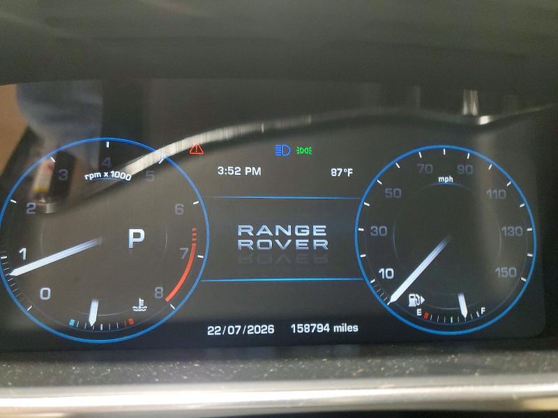 2013 Land rover RANGE ROVER VIN SALGS2DF6DA123023 COPART salvage auction — REAR END, Pa - Certificate Of Salvage, sold $4,050 on 2026-07-28 (photo 9)
