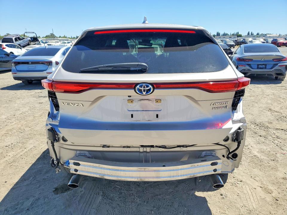 2021 Toyota Venza VIN JTEAAAAH2MJ075211 COPART salvage auction — REAR END, Ca - Salvage Certificate, sold $16,900 on 2026-08-25 (photo 6)