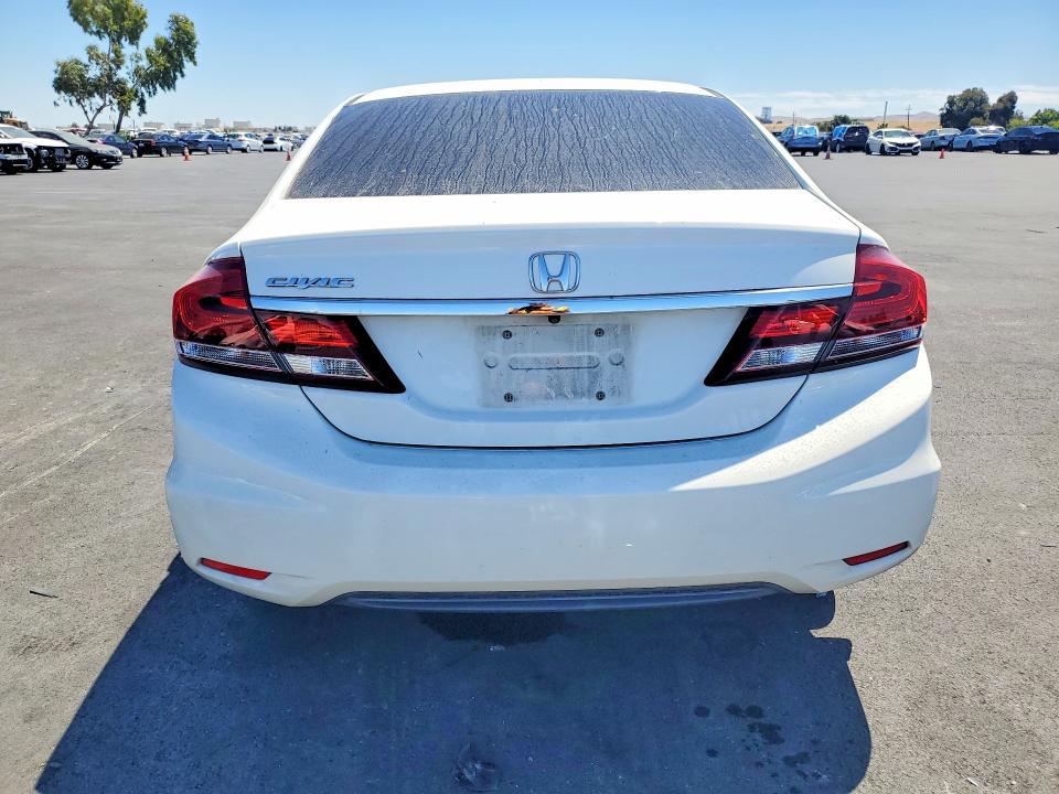 2014 Honda Civic VIN 19XFB2F51EE238487 COPART salvage auction — FRONT END, Ca - Salvage Certificate, sold $1,950 on 2026-07-29 (photo 6)