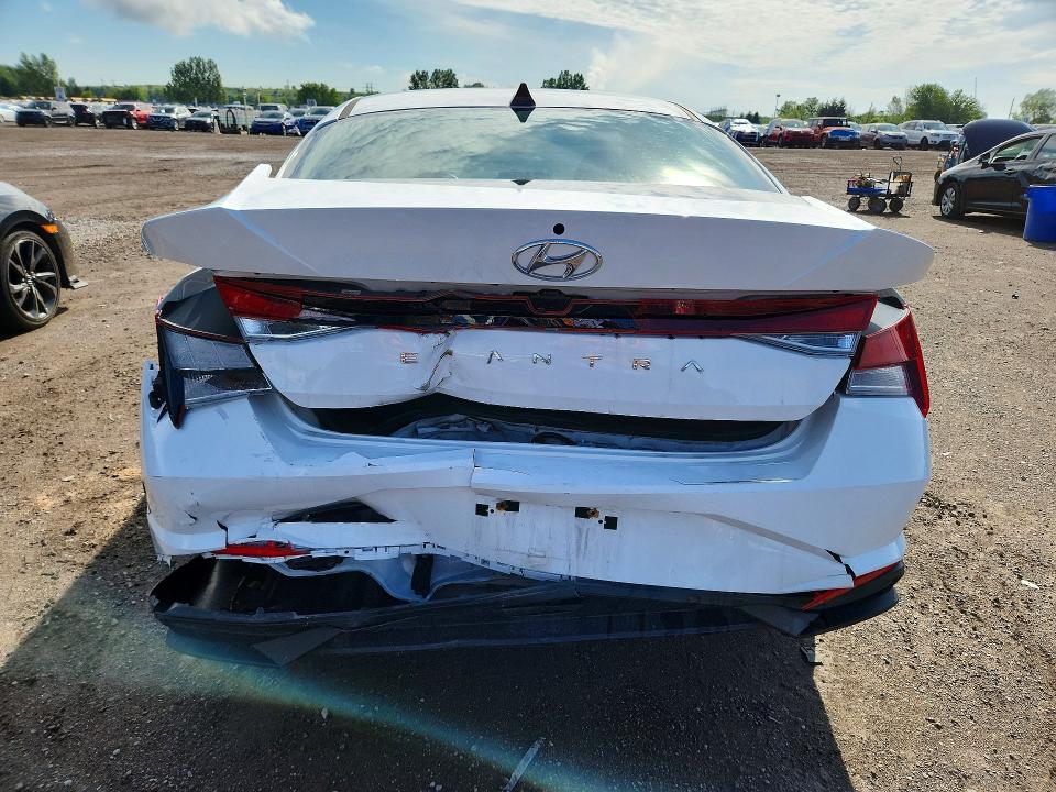 2022 Hyundai Elantra VIN KMHLM4AG1NU291673 COPART salvage auction — REAR END, On - Permit Salvage, sold $250 on 2026-07-30 (photo 6)